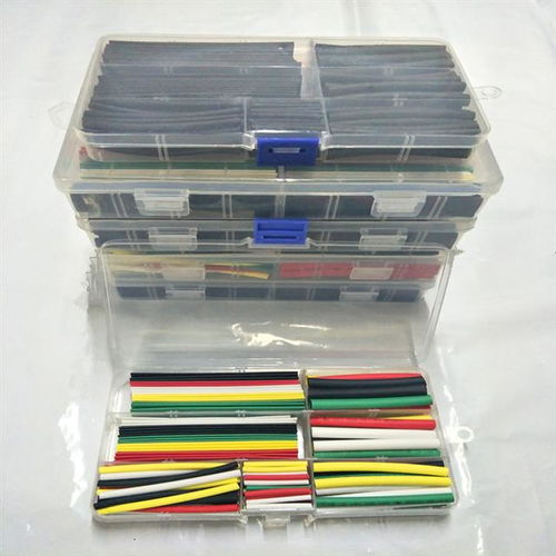 热缩管盒装家用DIY组合套装 电工胶布与绝缘收缩套管的环保之选